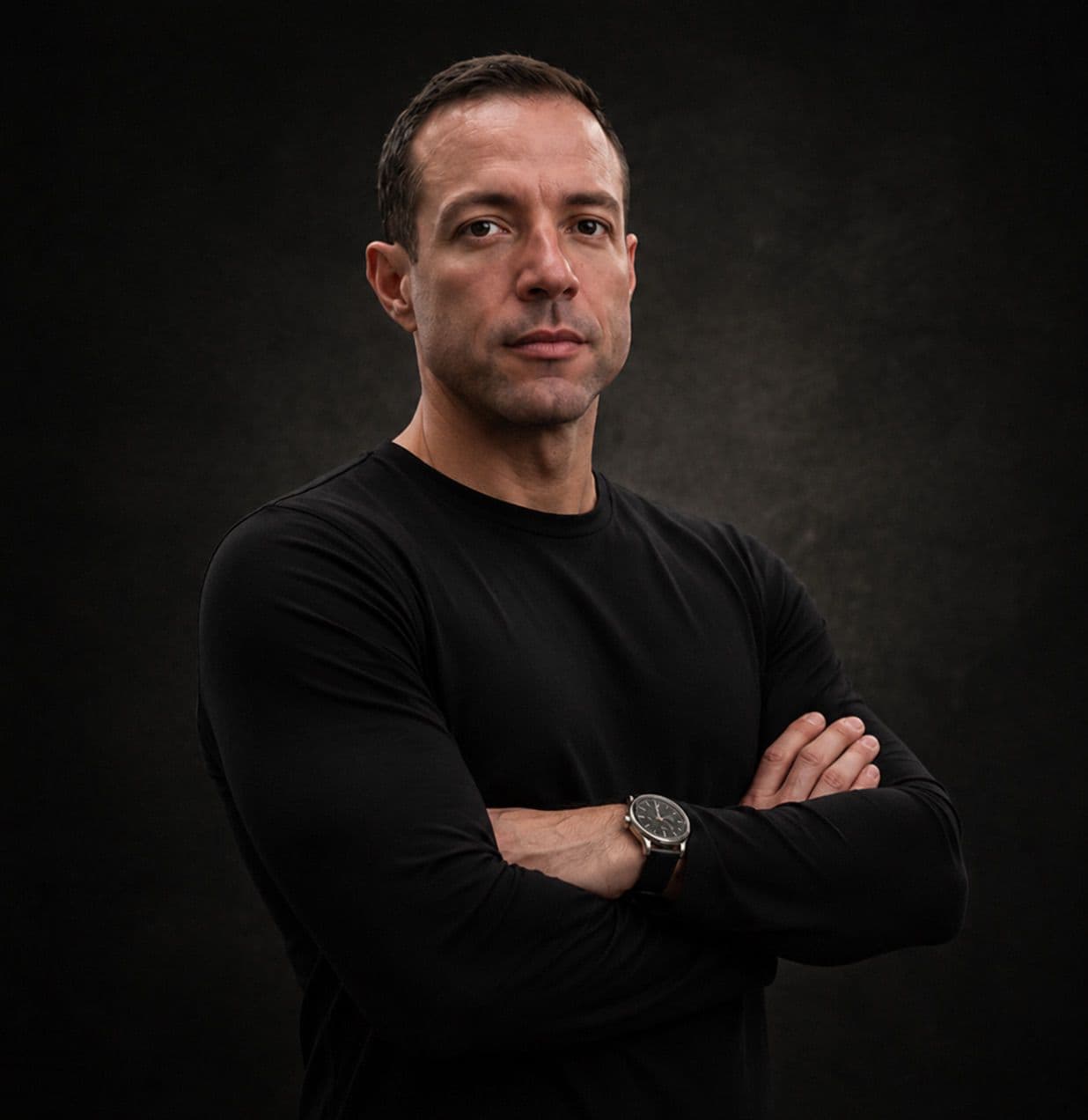 Igor Pinheiro, personal trainer, de braços cruzados